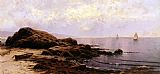 Island, Paintings - Low Tide Bailey's Island Maine by Alfred Thompson Bricher